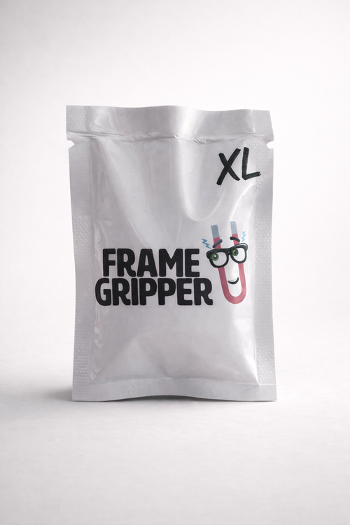 a white bag with a cartoon face on it