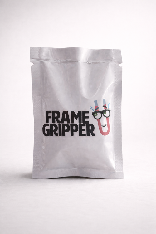 a white bag with a cartoon face on it
